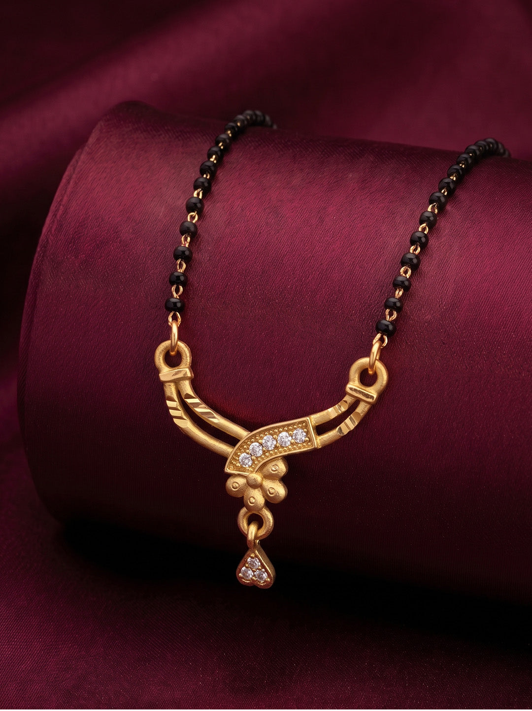 lfariya jewellery ethnic Indian vati mangalsutra necklace for women with premium craftsmanship and classic styling.