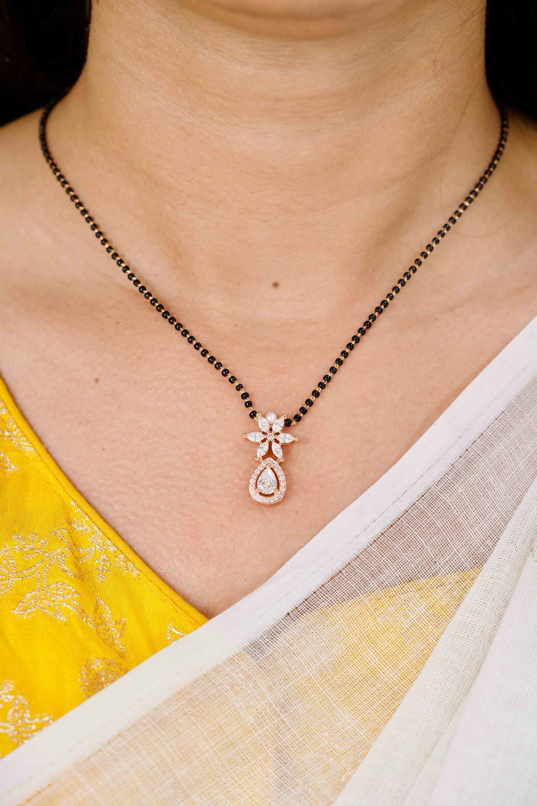 Classic Petite Floral Mangalsutra